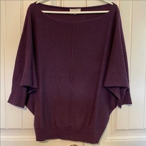 korye purple batwing sweater